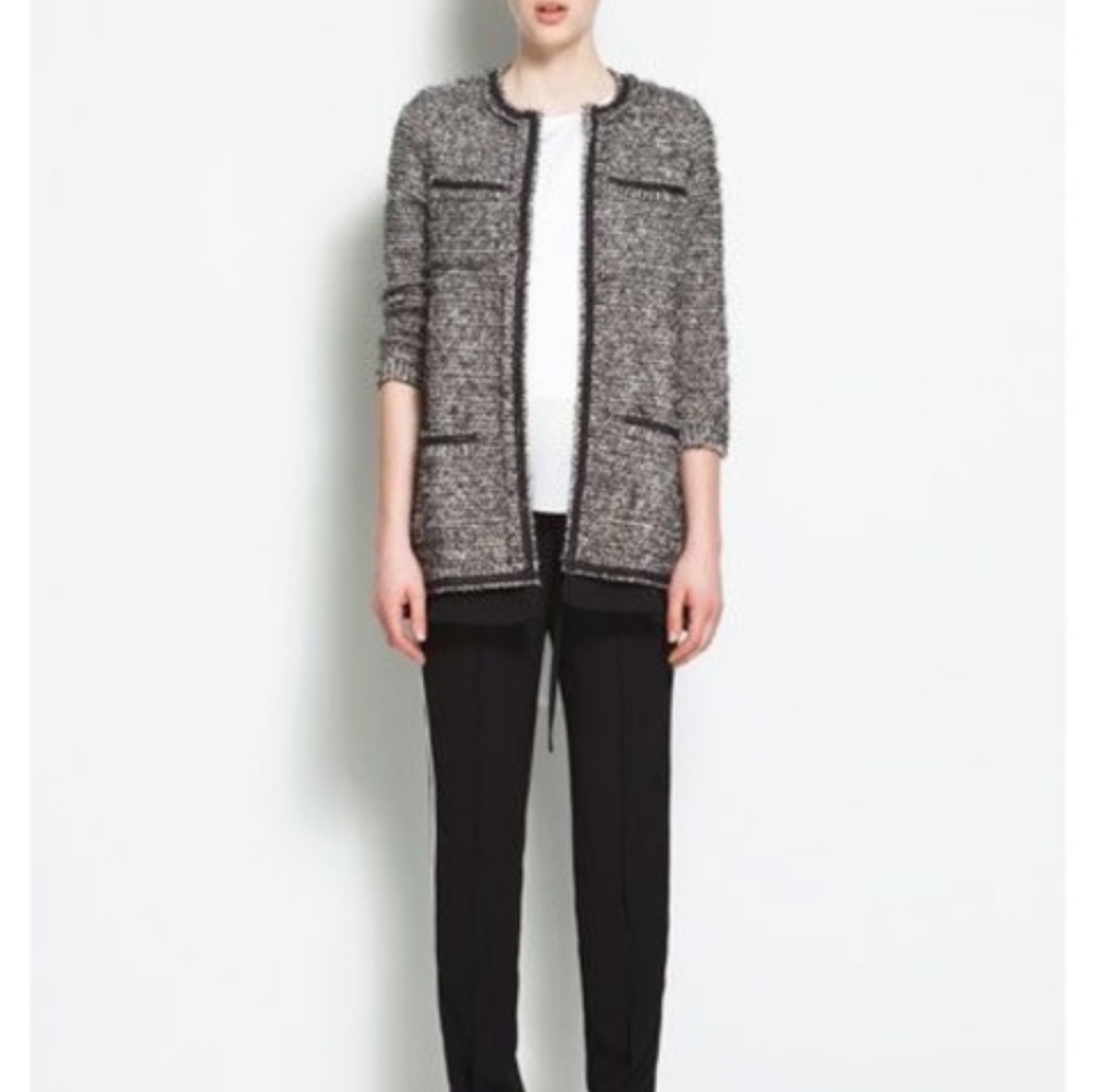 Zara boucle Tweed cardigan set